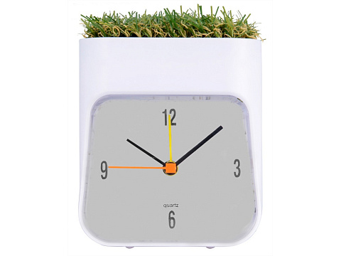 Часы настольные Grass, белый/зеленый - рис 2.