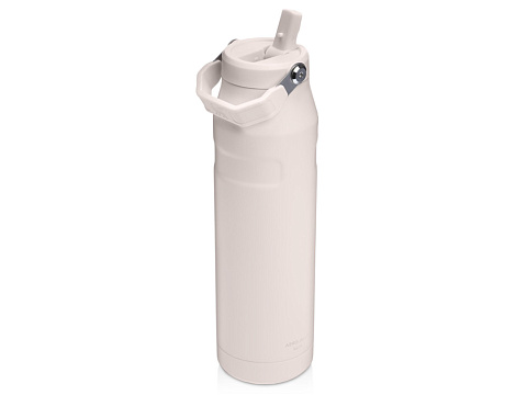 Бутылка для воды объемом 1,06 литра с откидной трубочкой Stanley IceFlow™ 2.0 - Light pink