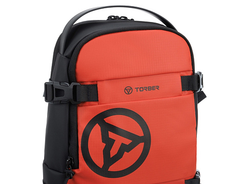 Рюкзак на одно плечо TORBER Xtreme, оранжевый/чёрный, 20 х 8 х 31 см, 5л - рис 9.