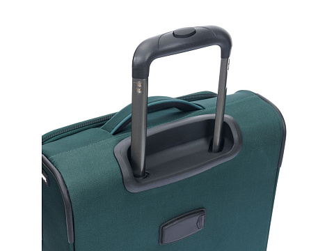 Чемодан TORBER СЕЙД, тёмно-зелёный, нейлон 600D, 36,5 х 19 х 54 см, 32 л - рис 5.