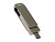 USB 2.0- флешка на 64 Гб поворотный механизм 2 в 1, c дополнительным разъемом Type-C с одноцветным металлическим клипом, серый - миниатюра - рис 2.