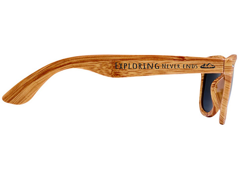 Солнцезащитные очки Mira с эффектом дерева - Натуральный - рис 4.