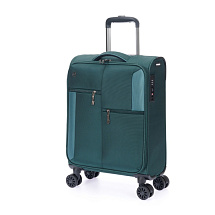 Чемодан TORBER СЕЙД, тёмно-зелёный, нейлон 600D, 36,5 х 19 х 54 см, 32 л