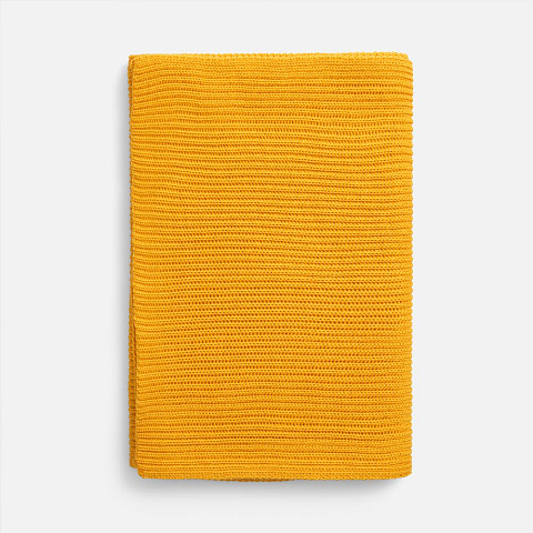 Шарф Nobilis Mono, желтый (медовый) - рис 4.