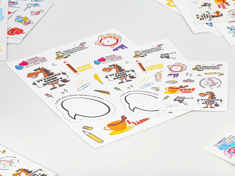 Наклейки из ПВХ Sticker Pack на заказ, S - рис 4.
