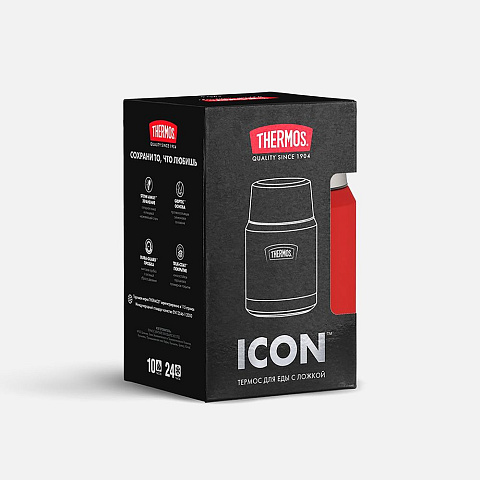 Термос для еды Icon 470, красный - рис 9.