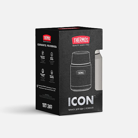 Термос для еды Icon 470, стальной - рис 9.