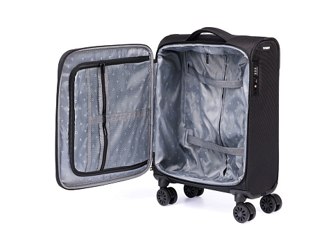 Чемодан TORBER СЕЙД, чёрный, нейлон 600D, 36,5 х 19 х 54 см, 32 л - рис 4.