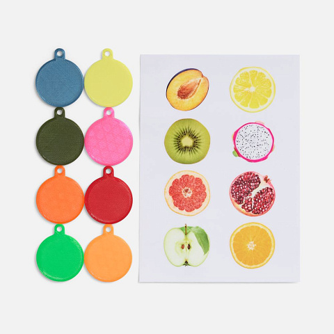 Подвеска Round, 3D-печать, желтая - рис 4.