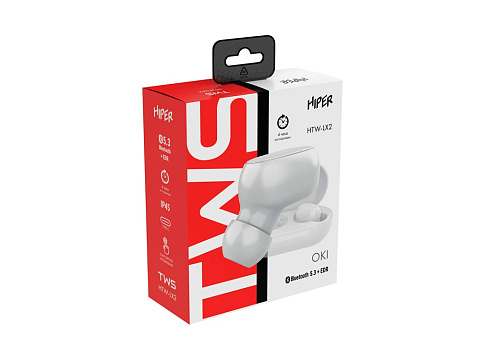 Беспроводные наушники HIPER TWS OKI Black (HTW-LX1) Bluetooth 5.0 гарнитура, Черный - рис 5.