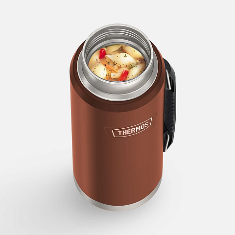 Термос Icon 1200, коричневый - рис 8.