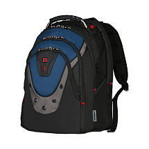 Рюкзак Ibex WENGER 17, черный/синий, полиэстер/ПВХ, 37 x 26 x 47 см, 23 л