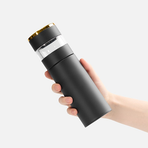 Смарт-бутылка с инфьюзером Thermory, черная - рис 6.