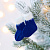 Подвеска на елку «Вьюшка», носочки, синяя - миниатюра - рис 4.