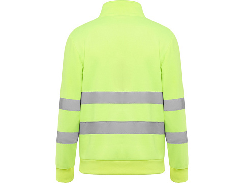 Свитшот ворот на молнии Spica, неоновый желтый - рис 2.