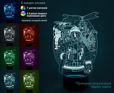 3D светильник МЧС