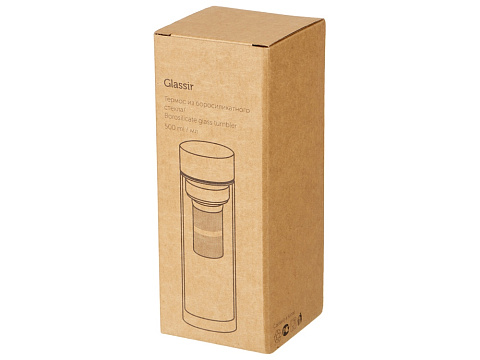 Стеклянная термобутылка Glassir, 500мл, черный - рис 8.