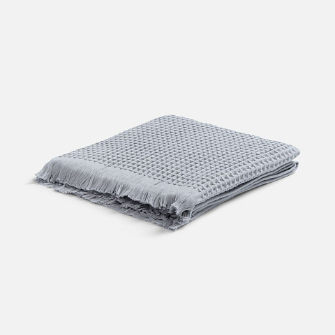 Плед вафельный Elenglect, светло-серый - рис 2.