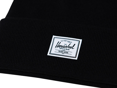 Шапка Herschel Elmer - сплошной черный - рис 3.