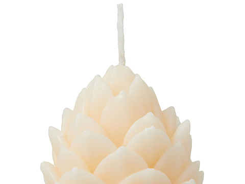Свеча Шишка, молочный - рис 4.