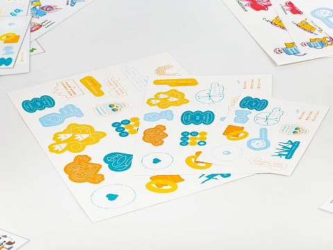 Наклейки бумажные Sticker Pack на заказ, S - рис 5.