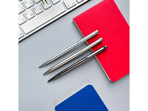 Ручка шариковая автоматическая BrunoVisconti® PALERMO цвет корпуса вороненая сталь, 0.7 мм - рис 5.