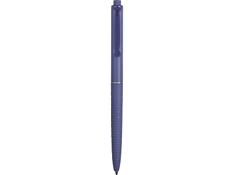 Ручка пластиковая soft-touch шариковая Plane, синий - рис 2.