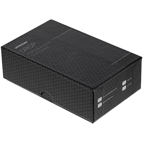 Портативный внешний диск SSD Uniscend Drop, 256 Гб, черный, без футляра - рис 7.