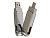 USB 2.0- флешка на 32 Гб поворотный механизм 2 в 1, c дополнительным разъемом Type-C с одноцветным металлическим клипом, серый - миниатюра - рис 5.