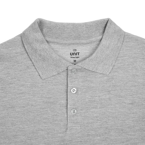 Рубашка поло Virma Light, серый меланж - рис 4.