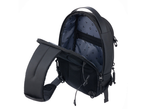 Рюкзак на одно плечо TORBER Xtreme, зелёный/чёрный, 20 х 8 х 31 см, 5л - рис 6.