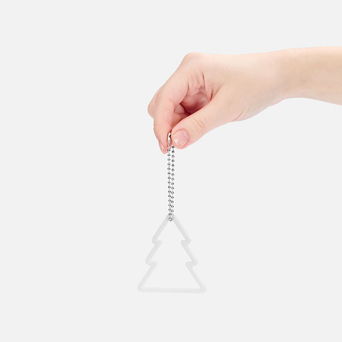 Подвеска «Елочка», 3D-печать, белая - рис 4.