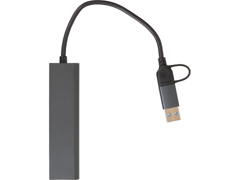 USB-концентратор Command, серый - рис 6.