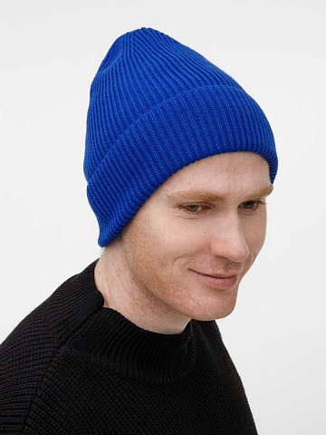 Шапка Nobilis Mono, синяя (аква) - рис 6.