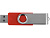 Флеш-карта USB 2.0 8 ГБ Квебек, красный - миниатюра - рис 4.