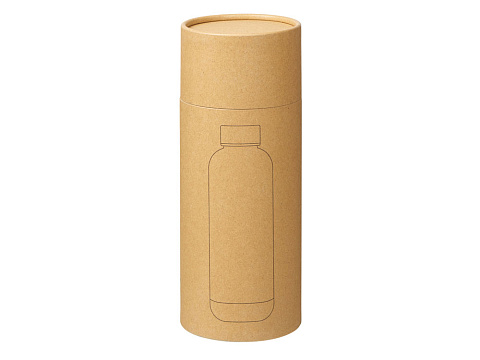 Вакуумная термобутылка Cask Waterline, soft touch, 500 мл, тубус, черный - рис 7.