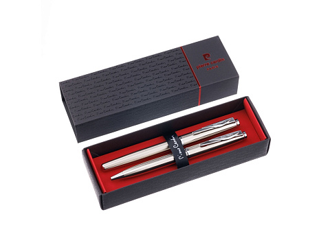 Набор Pierre Cardin PEN&PEN: ручка шариковая + роллер. Цвет - серебристый. Упаковка Е. - рис 2.