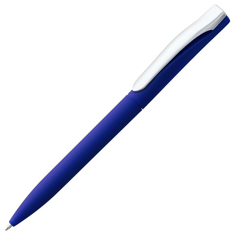 Ручка шариковая Pin Soft Touch, синяя - рис 2.