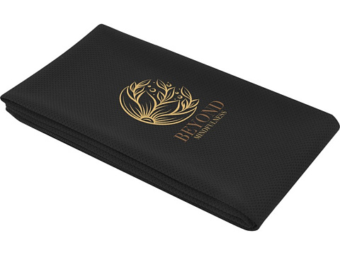 Althea спортивное полотенце 50х100 см - сплошной черный - рис 4.