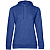 Толстовка с капюшоном женская Hoodie, ярко-синий меланж - миниатюра - рис 2.