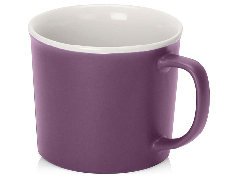 Матовая кружка Nancy 360 мл цветная снаружи, белая внутри, фиолетовый