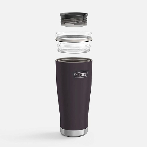 Термокружка Icon 710 с поворотной крышкой, черная - рис 4.