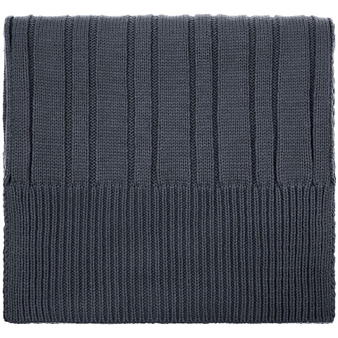 Шарф Knit Beat, серый (графит) - рис 3.