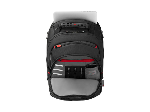 Рюкзак Legacy WENGER 16'', черный/серый, полиэстер/ПВХ, 35 x 25 x 45 см, 21 л - рис 4.