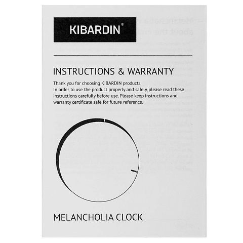 Часы настенные Melancholia Clock, черные - рис 8.