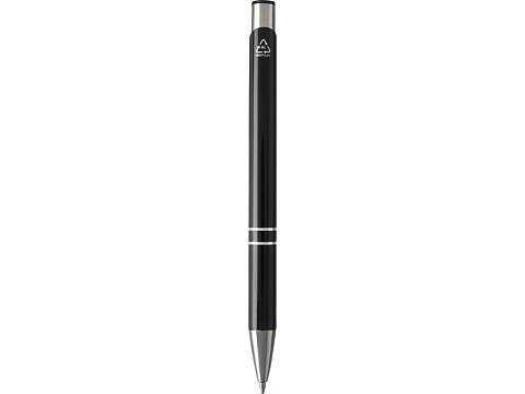 Шариковая ручка Moneta из переработанного алюминия - сплошной черный - рис 2.