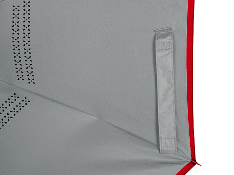 Зонт-трость наоборот Inversa, полуавтомат, красный/серый - рис 6.