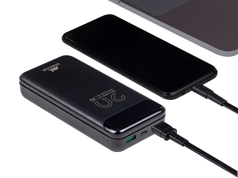 RIVACASE VA2582 (20 000mAh), QC/PD 22.5W внешний аккумулятор с дисплеем, черный /24 - рис 14.