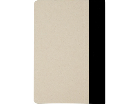 Liliana блокнот формата А5 в твердой обложке из пластика из сахарного тростника - сплошной черный - рис 3.