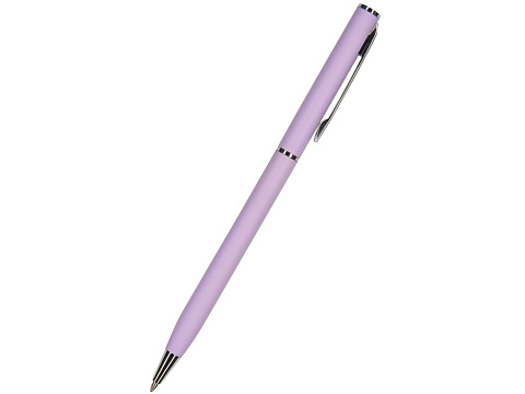 Ручка шариковая автоматическая BrunoVisconti® PALERMO цвет корпуса сиреневый, soft-touch, 0.7 мм